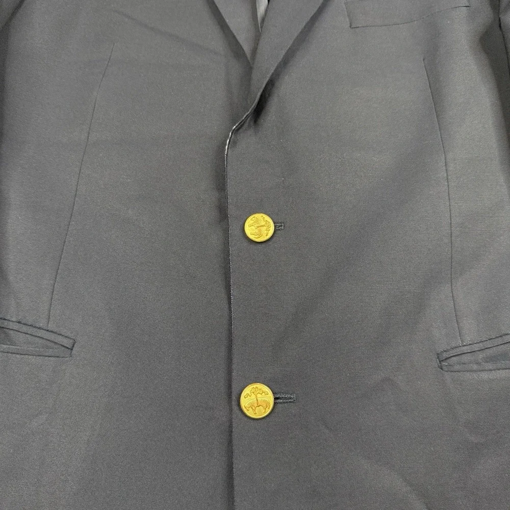 Brooks Brothers Loro Piana Wool 1818 Madison Gold Buttons Blazer Jacket Mens 40R